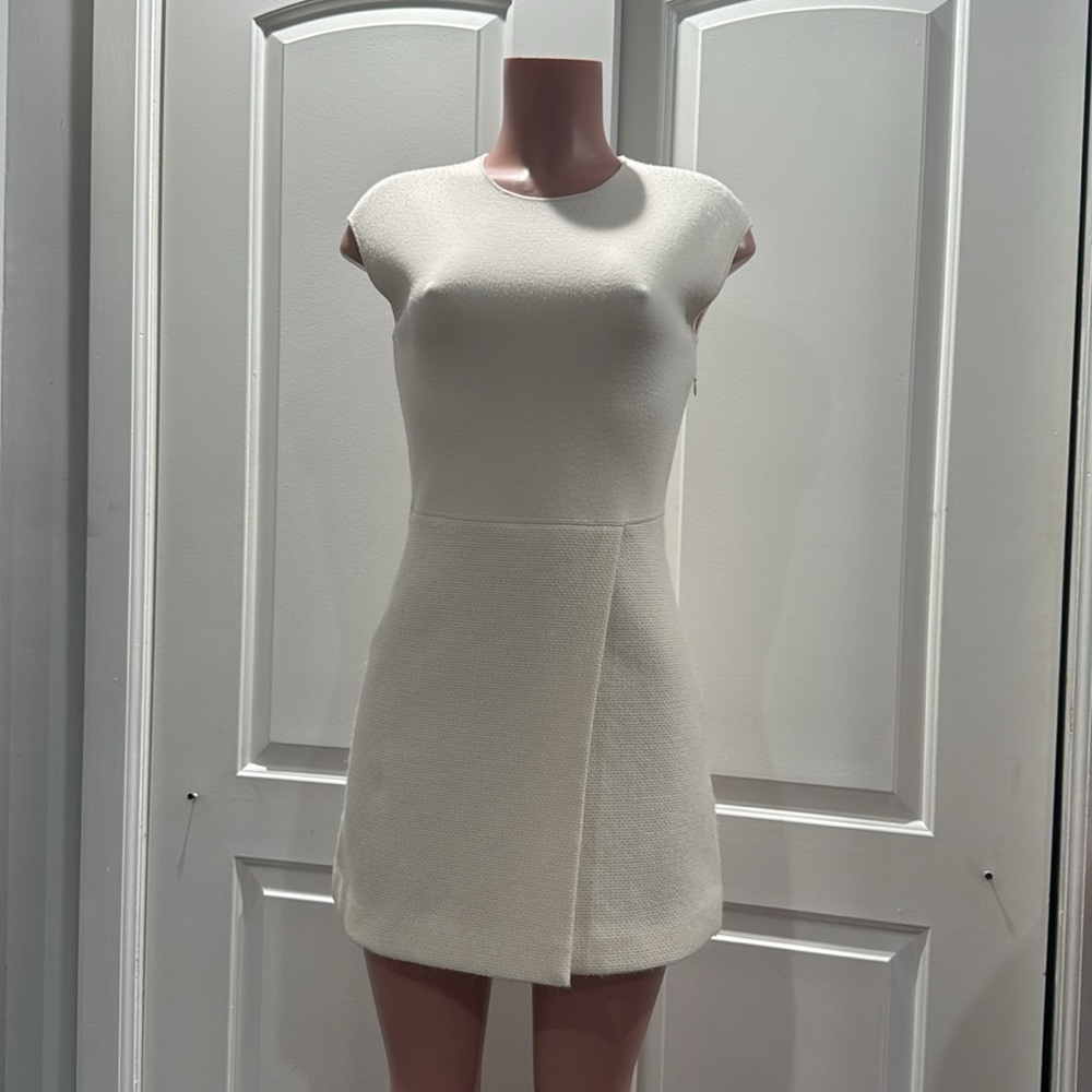 Theory‎ Plush Tweed Wrap Mini Dress